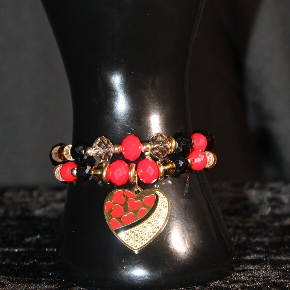 Handmade Stretch Bracelet Set - Size 7 - Picture 3 of 4